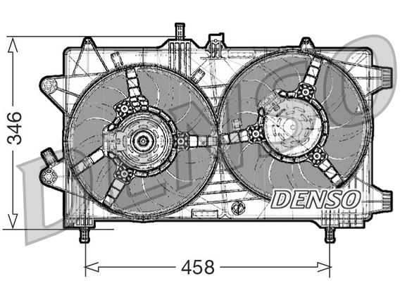 DENSO DER09044 Fan. Radiator Fiat Grande Punto 05-