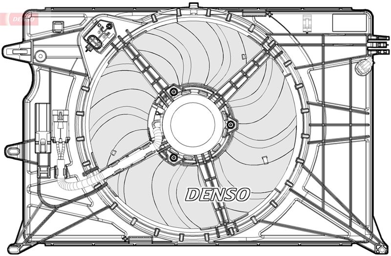 DENSO DER09073 Fan. Radiator Fiat 500x 14-