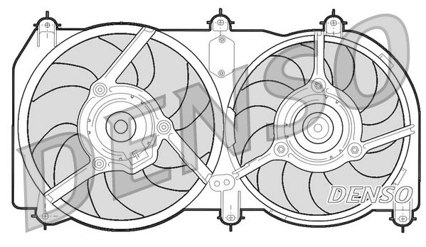 DENSO DER09246 Fan. Radiator Fiat Punto 93-00