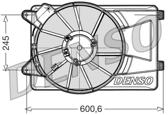 DENSO DER09305 Fan. Radiator Alfa Romeo Mito 08-