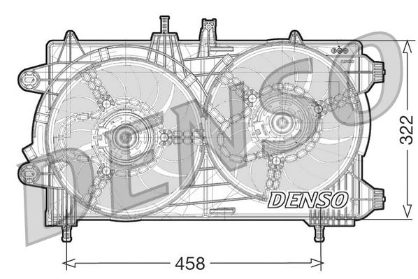 DENSO DER13008 Fan. Radiator Lancia Musa 04-12