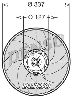 DENSO DER21002 Radyatör Fan Motoru P306-P406-Partner-Berlingo-Xsara 97- 1.9d 2.0 Hdi