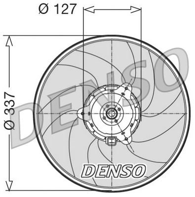 DENSO DER21004 Fan. Radiator Alfa Romeo 33 83-93