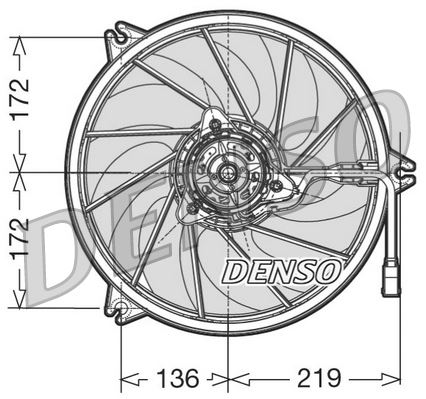 MGA-83111 Fan Motoru Pervaneli Klimali ( Peugeot   206 03 250w )