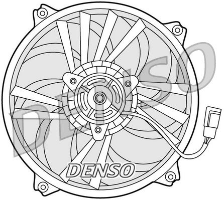 DENSO DER21015 Fan Motoru Çerçeveli Partner Ii-Berlingo Iii-Xsara Picasso 1.6hdi 460w-385mm