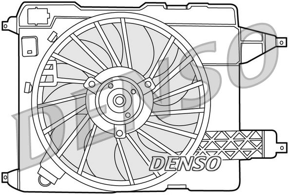 DENSO DER23002 Fan Motor Pervane Megane I 96>01 Clio Symbol I 02>09 Kangoo 01> Megane Ii 02>08 Symbol Ii 08> 1.4 1. 6 1.9dci Davlumbazli