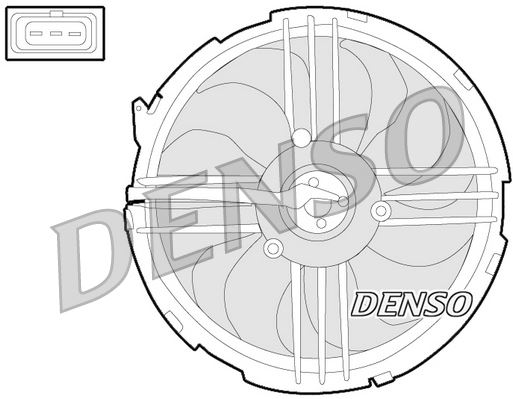 DENSO DER32009 Fan. Radiator Seat Arosa 6h 97-04