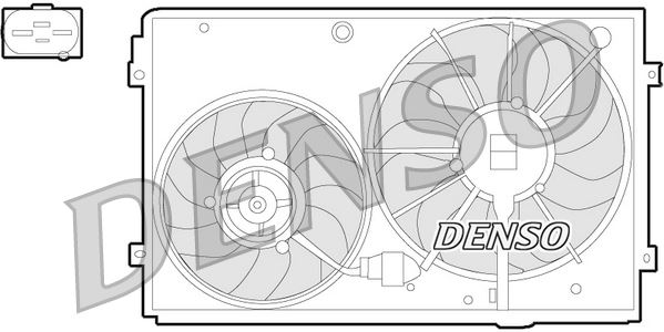 KALE-416700 Fan Motoru ( Buyuk Olan )(220w - 363 Mm) Golf 5-6-Passat-Jetta-Caddy 3-A3-Octavia-Superb-Leon 1.4-1.