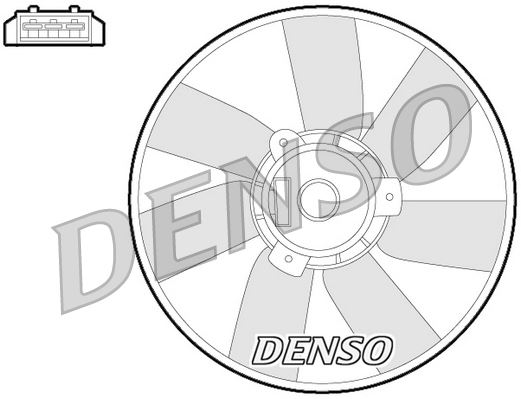 DENSO DER32013 Fan. Radiator Vw Corrado 53i 88-95