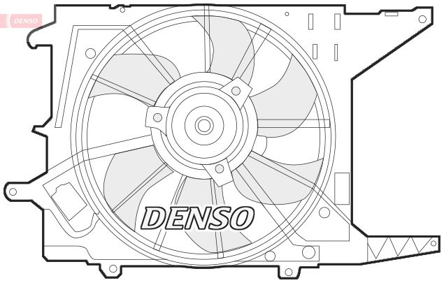DENSO DER37003 Fan. Radiator Dacia Logan I 04-