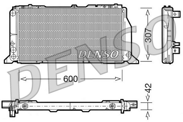 DENSO DRM02013 Radiator. Engine Cooling Audi 80 89. 8a. B3 86-91
