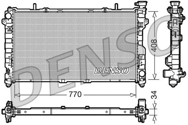 DENSO DRM06012 Radiator. Engine Cooling Chrysler Voyager Iv 00-08