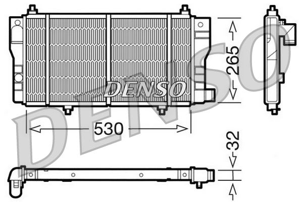 KLR-351795 Su Radyatoru (Citroen C15 1.8d-1.9d (94+) (Mt) (Klimasiz)