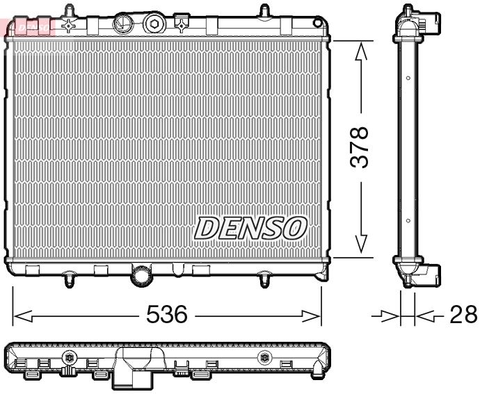 DENSO DRM07004 Radiator. Engine Cooling Citro N C3 Ii 09-