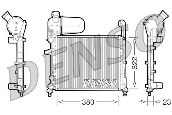 KALE-0108192AL Radyator Tipo 1.6 S Sx Slx (88 91) (Mt) (Nac) 2 Sira Al+Pl