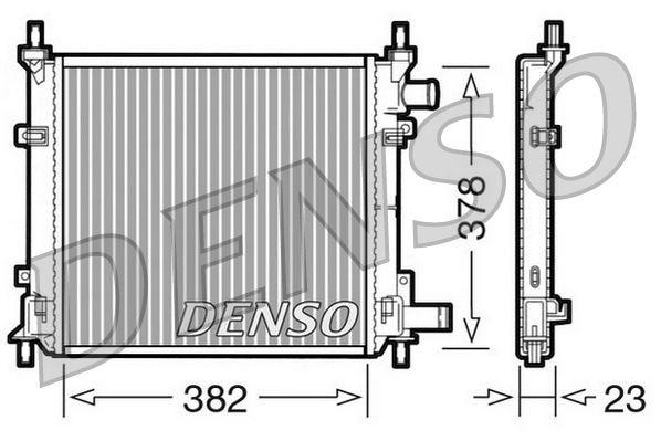 DENSO DRM10060 Su Radyatörü Ford Ka 96> 1.3