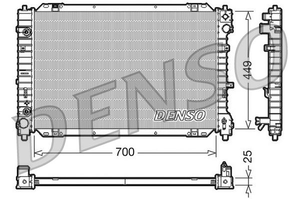 DENSO DRM10089 Radiator. Engine Cooling Ford Maverick 01-