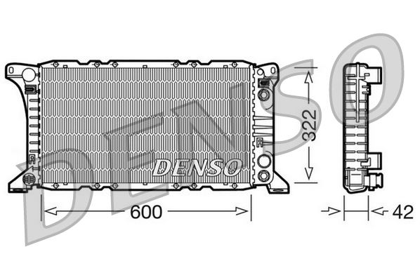 DENSO DRM10092 Radiator. Engine Cooling Ford Transit 77-86