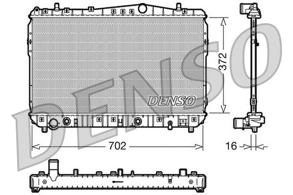 16-1607B Su Radyatoru Brazing Chevrolet Lacetti (J200) 1.4i 16v A-T 2006-2012