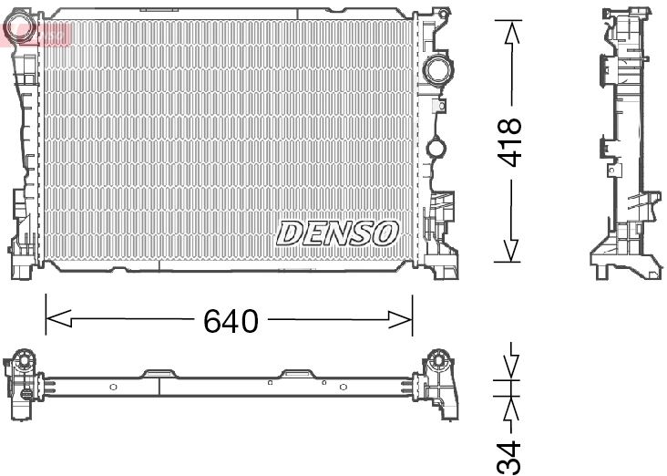 DENSO DRM17047 Motor Su Radyatoru Mercedes Amg W204 S204 C204 C218 X218 W212 S212 R231 R172 C197 R197