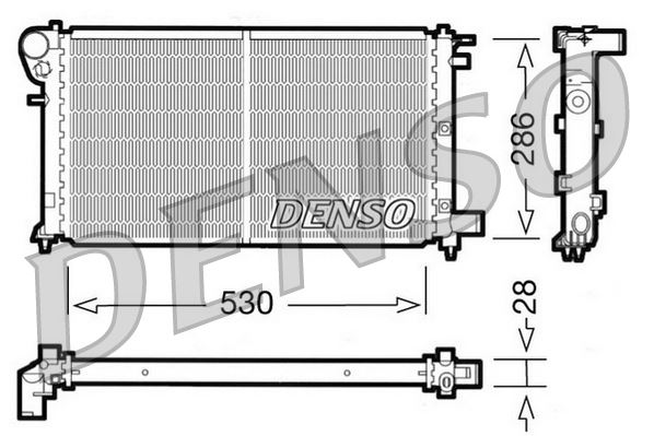 DENSO DRM21004 Radiator. Engine Cooling Citro N Saxo 96-04