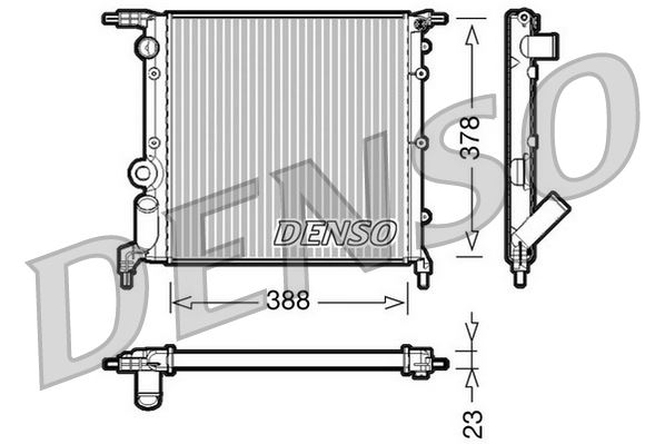 KLR-0527272AL Radyator Su 2 Sira Al / Pl ( Renault   Clio 1.4 R19 1.4 )