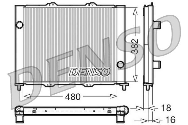 DENSO DRM23099 Radiator - Module - Engine Cooling Nissan Micra Iii K12 03-10