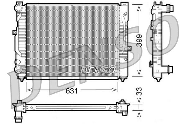 MGA-80183 Su Radyatoru (Vw Passat 97-05  Audi A4 95-01  A6 98-05  Skoda Superb 02-08)