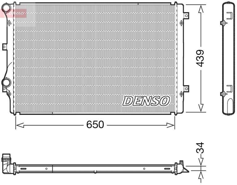 DEN-DRM32041 Su Radyatoru Vw   Golf V - Jetta Cdab - Cbfa - Ccta - Ccza