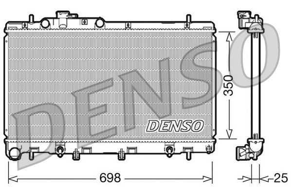 DENSO DRM36011 Radiator. Engine Cooling Subaru Legacy Iii 98-03