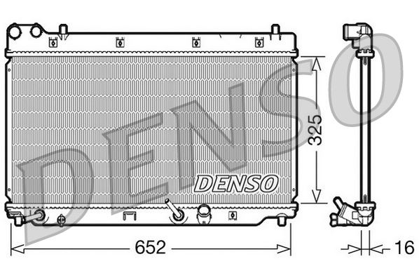 KLR-349800 Su Radyatoru (Honda  Jazz 1.2-1.3 02/08) 650×325x14