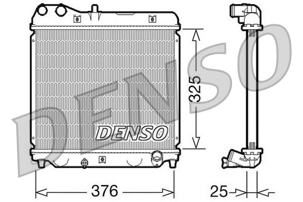 16-2008B Su Radyatoru Brazing Honda Jazz Ii (Gd) 1.2 A-T Kisa Tip 2002-2008