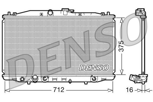 DENSO DRM40022 Radiator. Engine Cooling Honda Accord Vii 03-08