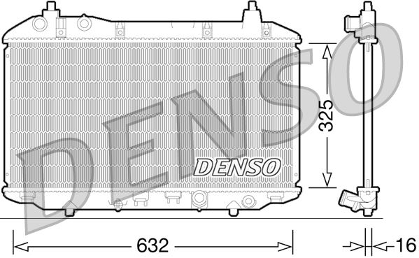 DEN-DRM40031 Su Radyatoru-(Honda  Civic 07/11  1.4 Hb   )