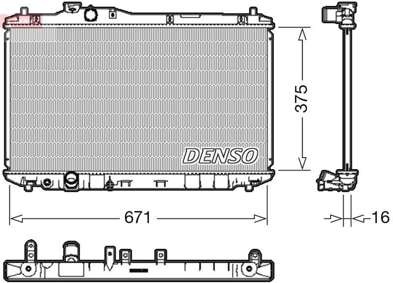 DEN DRM40037 Su Radyatörü  Civic