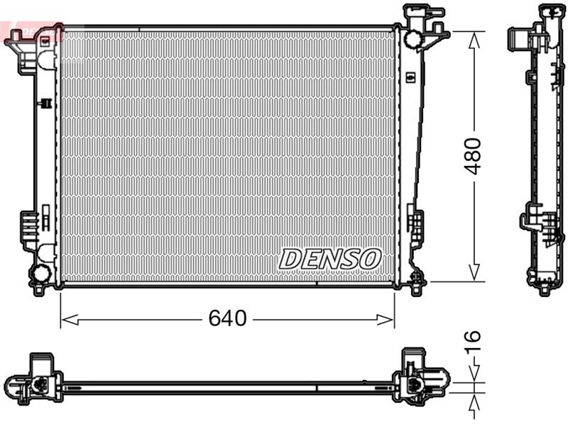 DENSO DRM41003 Radiator. Engine Cooling Hyundai İx35 09-