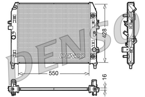 DENSO DRM44009 Radiator. Engine Cooling Mazda Mx-5 Iii Nc 05-14