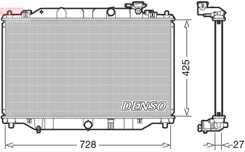 DENSO DRM44040 Radiator. Engine Cooling Mazda Cx-5 11-17