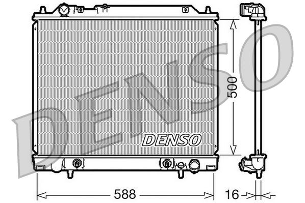 DENSO DRM45013 Radiator. Engine Cooling Mitsubishi Delica 86-06