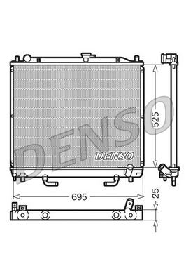 16-3030B Su Radyatoru Brazing Mitsubishi Pajero 3.2di - 2.5 Tdi A-T 2000-2006