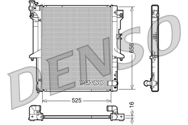 DENSO DRM45017 Radiator. Engine Cooling Mitsubishi L 200 / Triton 05-15