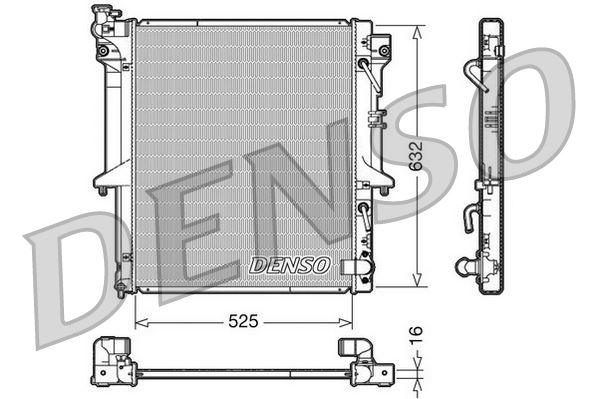 DENSO DRM45018 Radiator. Engine Cooling Mitsubishi L 200 / Triton 05-15