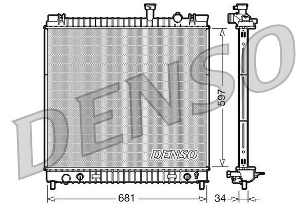 DENSO DRM46031 Radiator. Engine Cooling Nissan Titan 03-