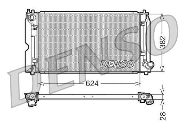 DENSO DRM50012 Radiator. Engine Cooling Toyota Avensis 03-09