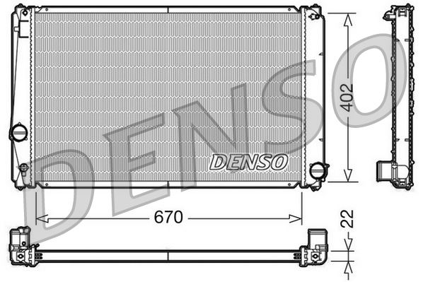 DEN DRM50053 Su Radyatörü  Rav 4