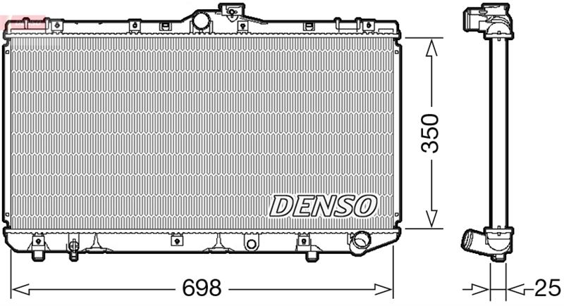 KLR-351885 Su Radyatoru Al/Brz  (Toyota  Corolla 2.0d 92=/99)