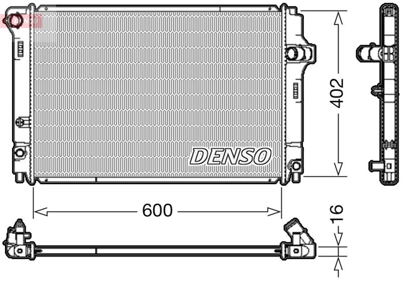 Radyator Toyota Yaris 1.5 Hybrid 12- (At/Mt) Brazing