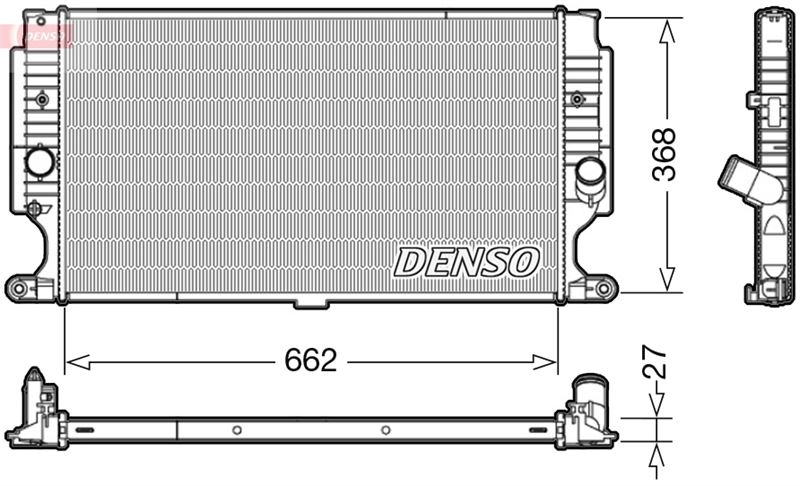 DENSO DRM50090 Radiator. Engine Cooling Toyota Avensis 08-18