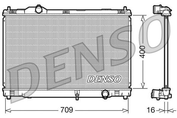 DEN-DRM51008 Su Radyatoru Lexus Gs -S19-  300  400×709x16   05-11