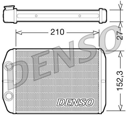 DEN-DRR09073 Kalorifer Radyatoru ( Fiat Bravo Ii 1.6 Jtd )